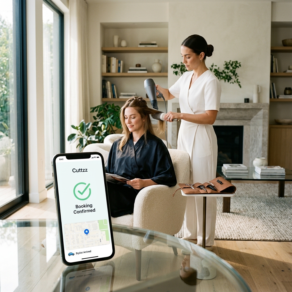 Professional Stylist Service at Home with Cuttzz App